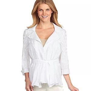 Elie Tahari Off white Mischa Jacket Small